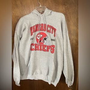 Kansas City Chiefs Hoodie NFL Team Apparel Gray Men’s XL Sweatshirt Hoodie NWT